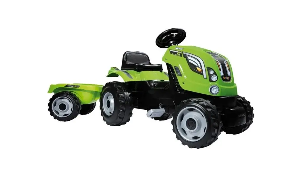 Smoby Traktor me rimorkio / gjelbërt", Ngjyra: Gjelbërt