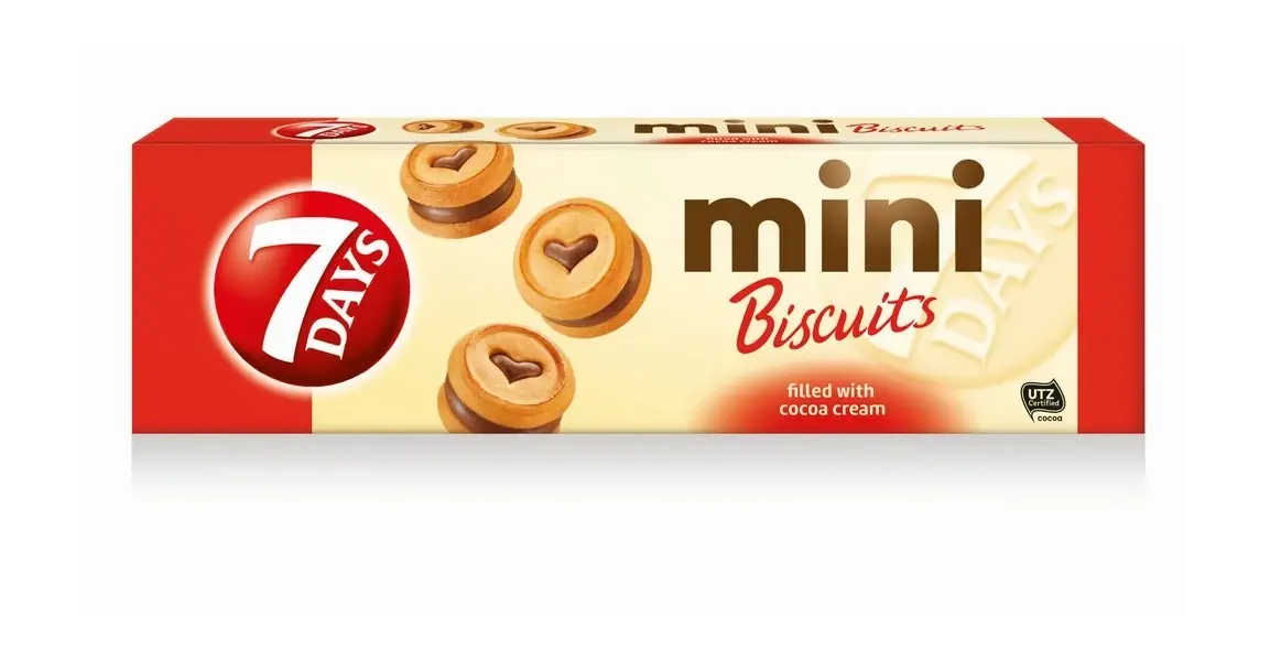 7Days Mini Biscuits Cocoa 100gr/P8