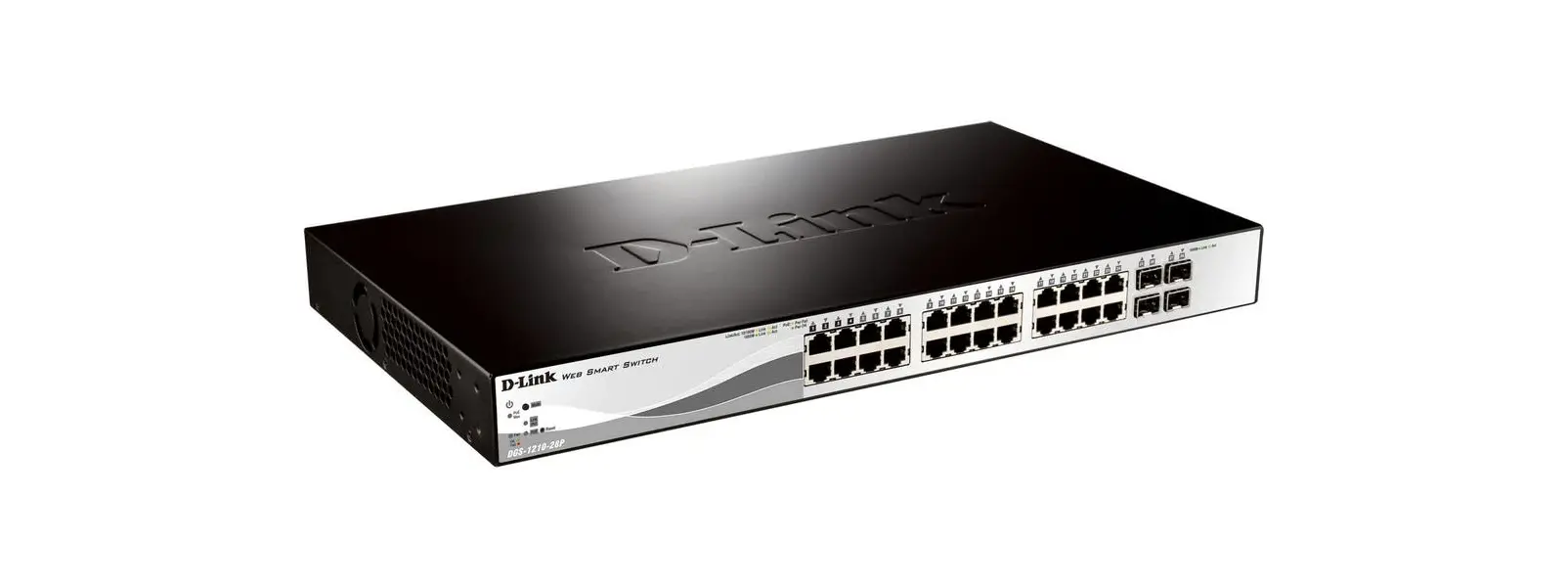 Switch D-link DGS-1210-28MP, 28 Port, 10/100/1000 Mbps / Black