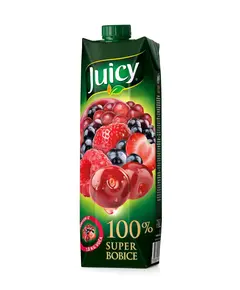 Juicy Super fruta mali 100% 1l/P6