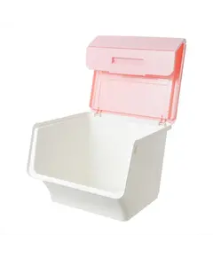 Kuti plastike për ruajtje", Ngjyra: Rozë