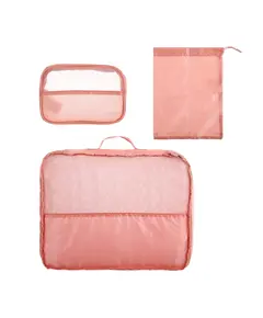Çantë rrobash për ruajtje minigo 3 Pcs(Pink)"