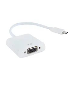 Adapter E-GREEN  USB 3.1 tip C (M) - VGA (F) e bardhë"