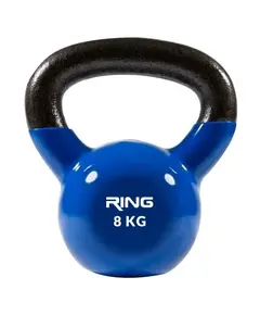 RING RX DB2174 - 8 kettlebell metal + vinil 8 kg