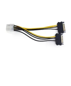 Kabëll E-GREEN Naponski  for PCI-E VGA (8-pin) - 2x Sata"