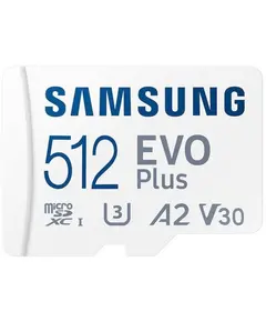 USB Card Memory card Samsung Micro SDXC EVO Plus UHS-I U3 Class 10 512GB + Adapter