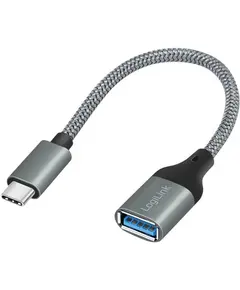Adapter  LogiLink ,USB-C > USB-A (ST-BU) 0,15m /Dark Grey