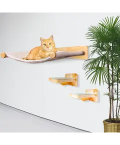 Zeni Shtrat montuar në muri për mace"