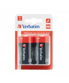 Bateria  VERBATIM PREMIUM ALKALINE 1.5 V, D 49923