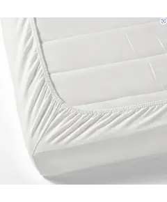 IKEA LEN Çarçaf me llastëk 2 copë 60x120 cm, Ngjyra: Bardhë