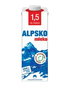 Alpsko qumësht  1.5 % 1L 1/12"