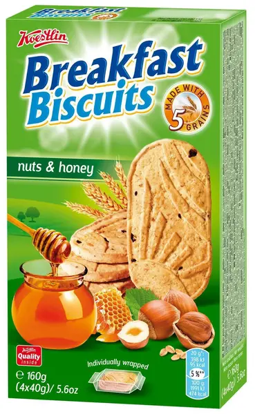Biskote Koestlin drithera nuts & mjaltë 160g/P18"