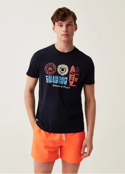 Rroba plazhi per meshkuj, Madhësia: S, Ngjyra: Portokall