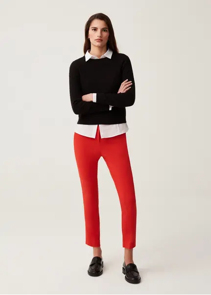Pantallona per femra, Madhësia: 36, Ngjyra: Kuqe