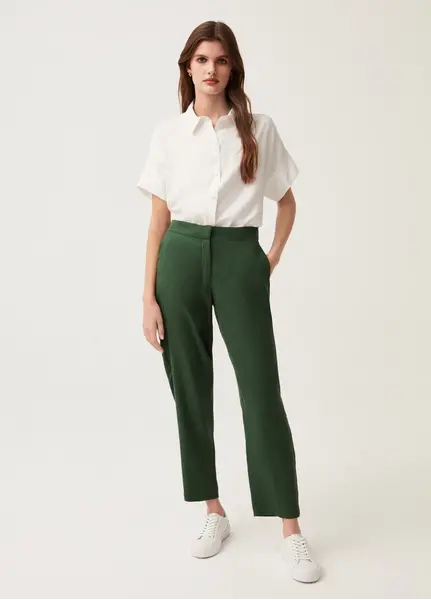 Pantallona per femra, Madhësia: S, Ngjyra: Gjelbërt mbyllur