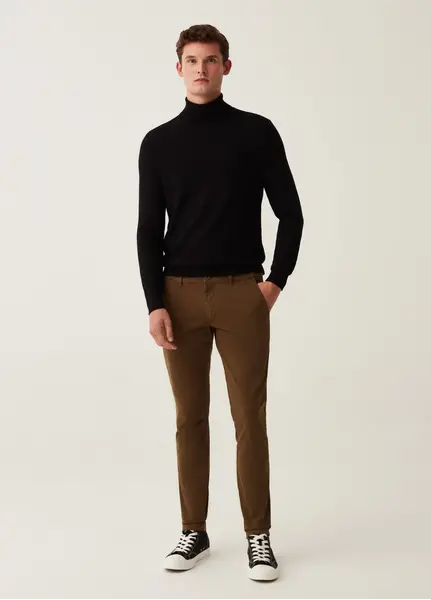 Pantallona per meshkuj, Madhësia: 42, Ngjyra: Kafe