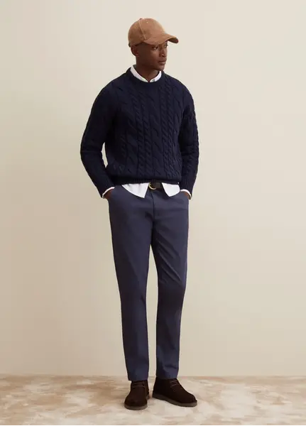 Pantallona per meshkuj, Madhësia: 42, Ngjyra: Kaltërt mbyllur