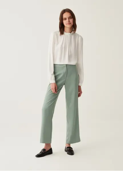 Pantallona per femra, Madhësia: 36, Ngjyra: Gjelbërt