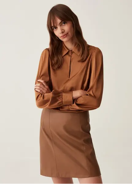 Bluze per femra, Madhësia: 38, Ngjyra: Kafe