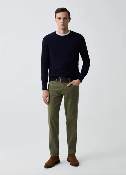 Pantallona per meshkuj, Madhësia: 44, Ngjyra: Gjelbërt mbyllur