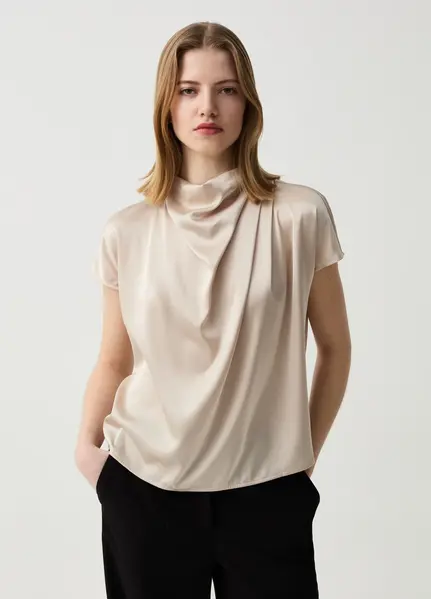 Bluze per femra, Madhësia: 34, Ngjyra: Bezhë