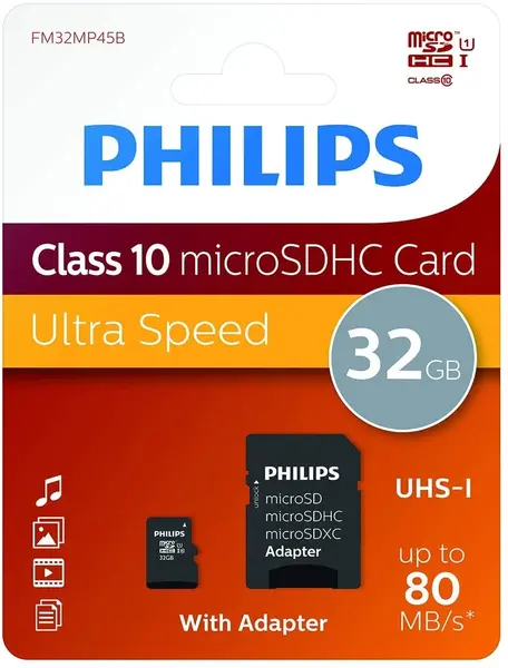 USB  PHILIPS SDHC PH MICRO +ADAPTER 32GB 