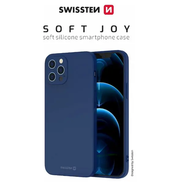 Case Joy Swissten per Iphone 15 PRO MAX BLUE