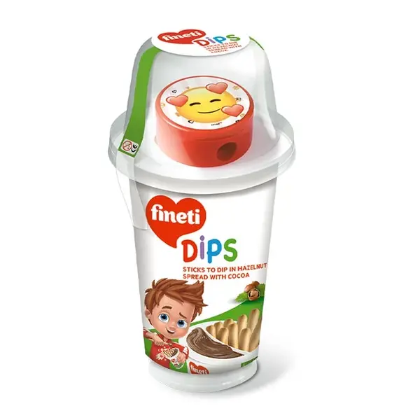 Fineti Dips Hazelnut+Toy 45g/P6