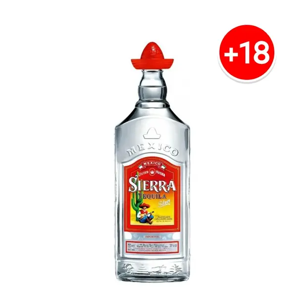 Tequila Sierra Silver 1.0L, 40% /P6