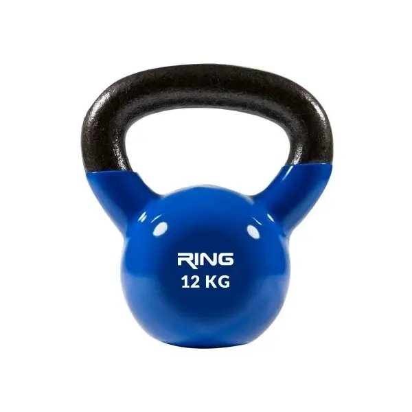 RING RX DB2174-12 - kettlebell metal + vinil 12 kg