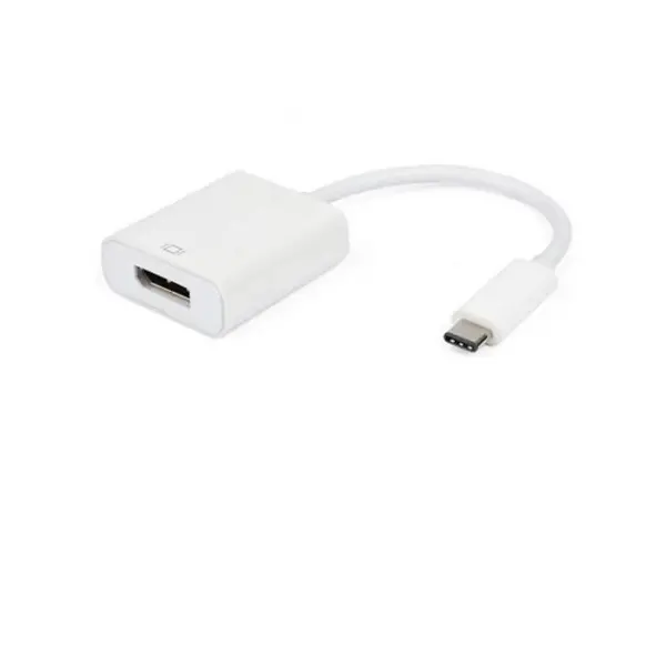 AdapterE-GREEN  USB 3.1 type C (M) - Display Port (F) bardhë"
