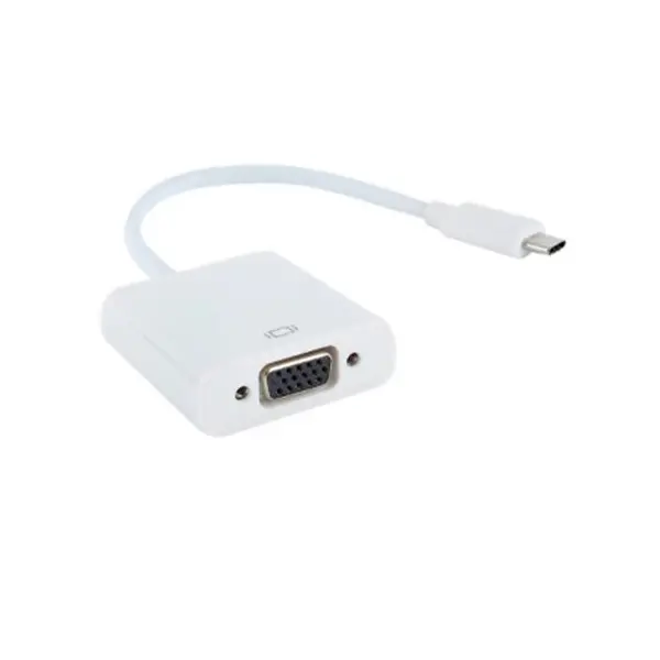 Adapter E-GREEN  USB 3.1 tip C (M) - VGA (F) e bardhë"