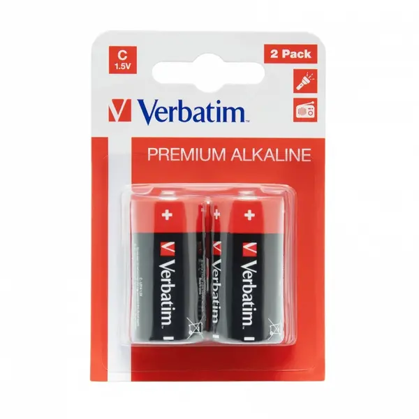 Bateria  VERBATIM PREMIUM ALKALINE 1.5 V, C  49922