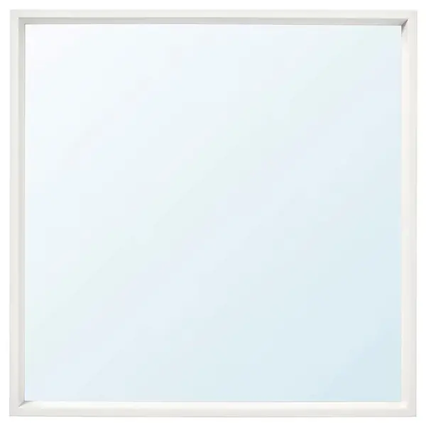 IKEA NISSEDAL Pasqyrë 65x65cm / bardhë, Ngjyra: Bardhë