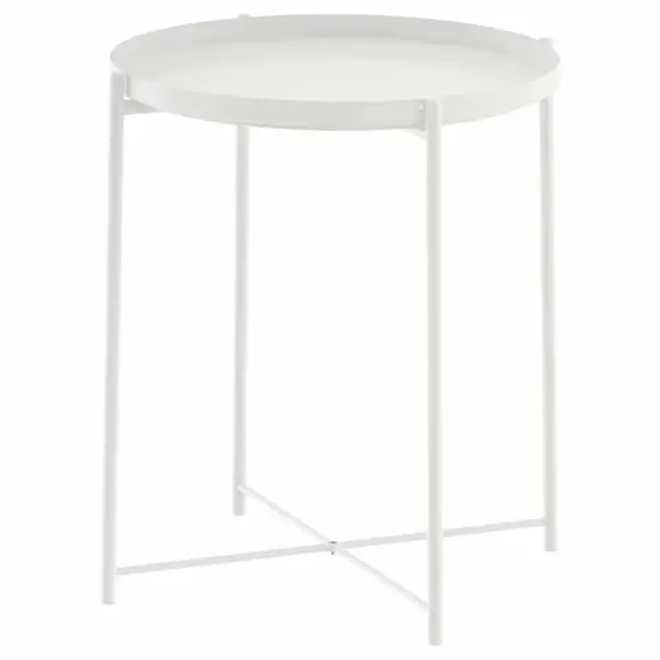 IKEA GLADOM Tavolinë 45x53cm / bardhë, Ngjyra: Bardhë