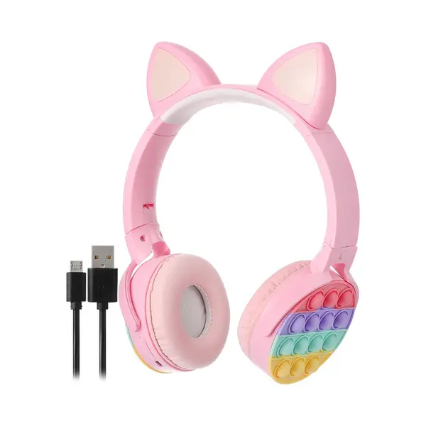 Ndëgjuese për fëmijë Cat Ear / rozë", Ngjyra: Rozë