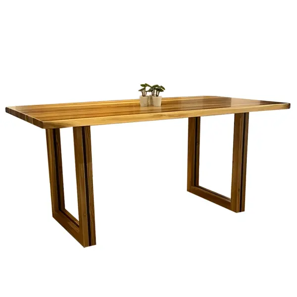 Tavolinë buke masiv 90x160 cm - Natur U"