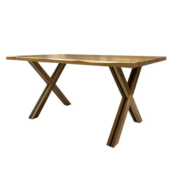 Tavolinë buke masiv 90x160 cm - Natur X"