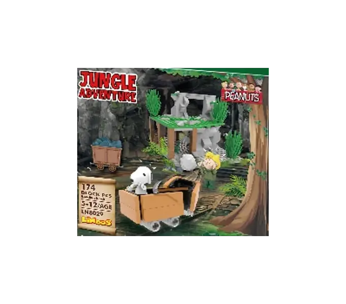 Lodër - Snoopy Jungle Adventure Building Blocks B(Abandoned Mine, 186 copë)"