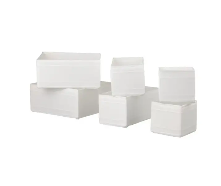 IKEA SKUBB Set kutia organizuese, 6 pjesë/bardhë, Ngjyra: Bardhë