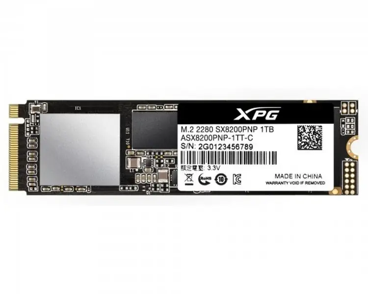 SSD A-DATA 1TB M.2 PCIe Gen 3 x4 NVMe ASX8200PNP-1TT-C SSD