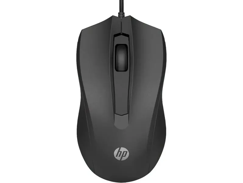 Maus HP Wired Mouse 100 Optical / Black