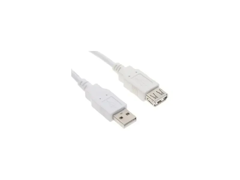Kabëll FAST ASIA  USB A - USB AM/F 3m  USB Bardhë"