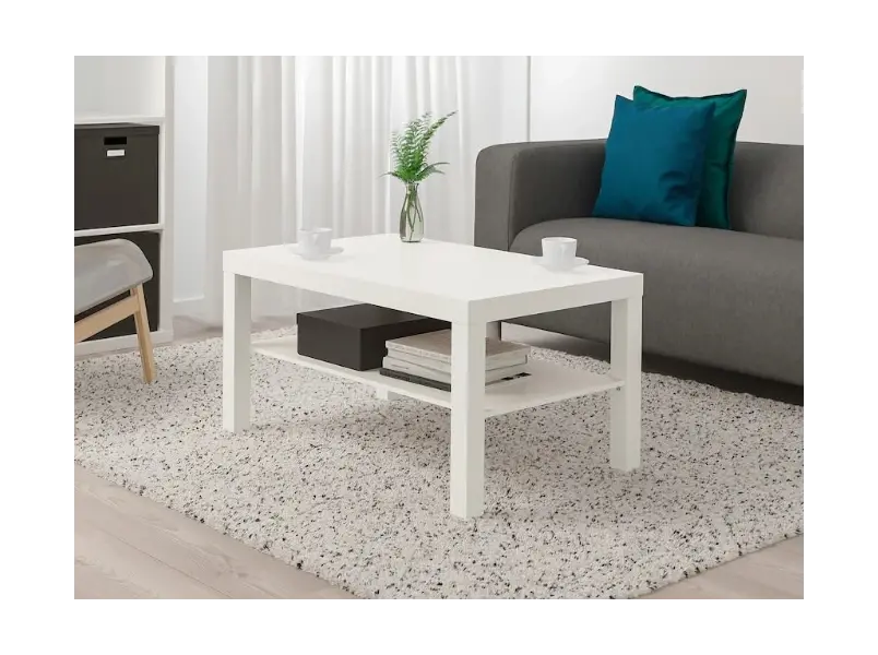 IKEA LACK Tavolinë 90x55 cm / bardhë, Ngjyra: Bardhë