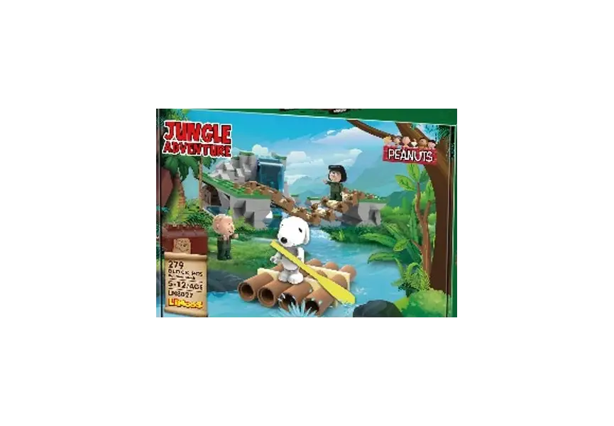 Lodër - Snoopy Jungle Adventure Building Blocks A(Waterfall, 316 copë)"