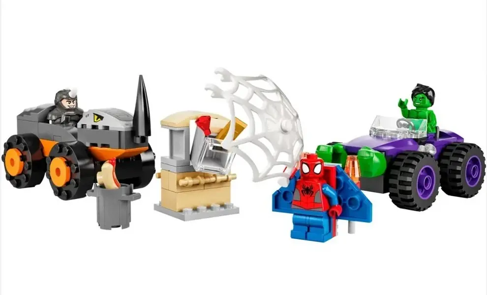 Lego® Spider-Man Hulk vs. Rhino Truck Showdown 10782"